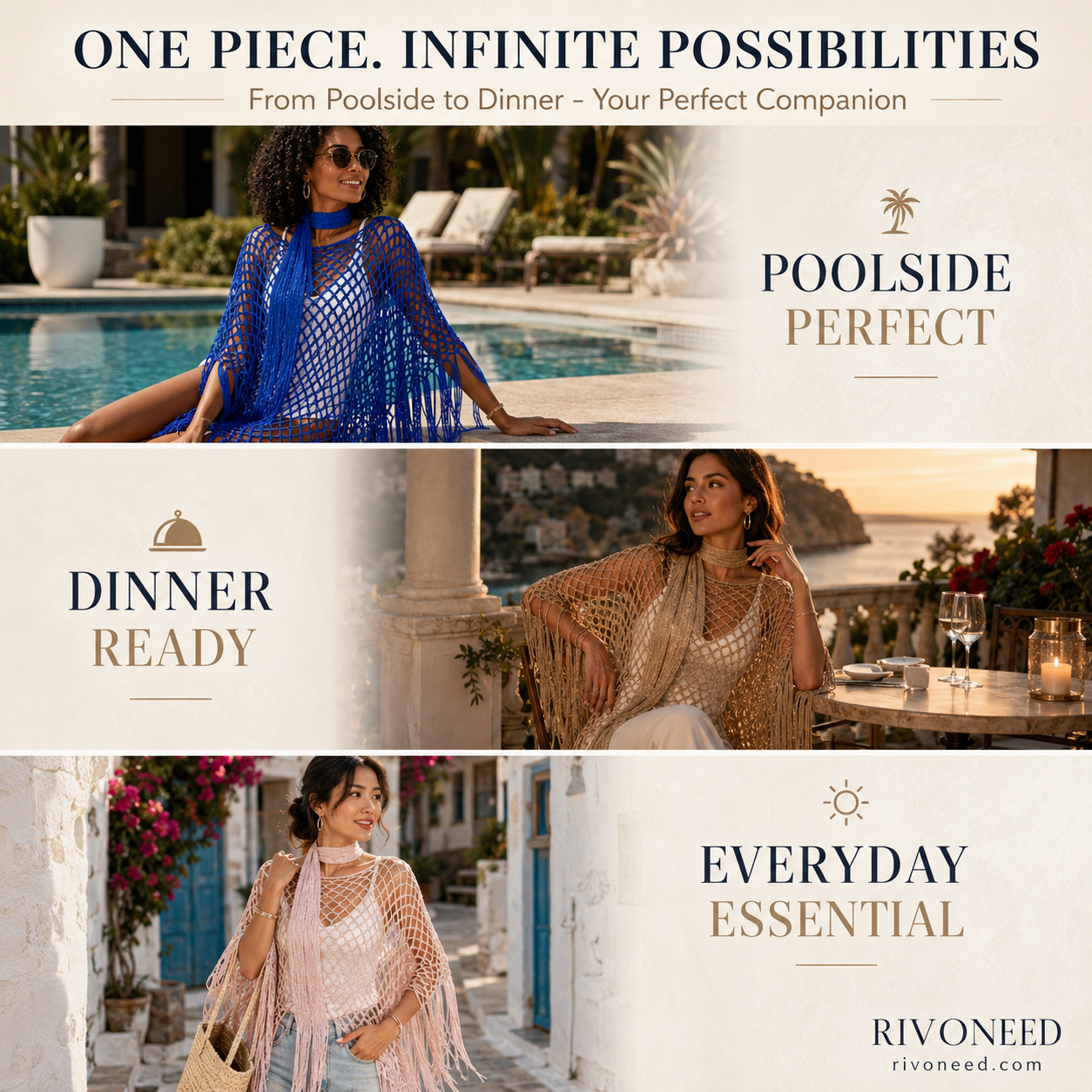 🏆 Last Day Special Price 💲9.99! 💐Summer Metallic Crochet Cover-Up – Lightweight, Flowy & Effortlessly Stylish summer outfit