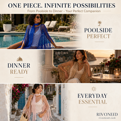🏆 Last Day Special Price 💲9.99! 💐Summer Metallic Crochet Cover-Up – Lightweight, Flowy & Effortlessly Stylish summer outfit