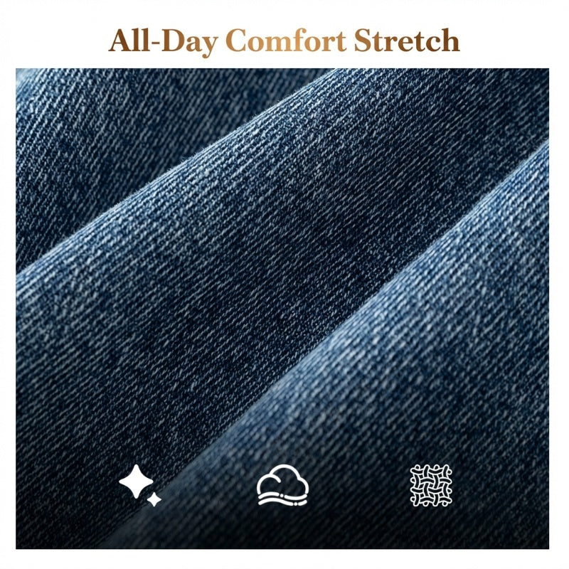 👖 Stretch High-Waist Flare Jeans – Gentle tummy support that hugs your curves. Soft stretch denim, easy to move in. Flattering for every shape. 👵🌸