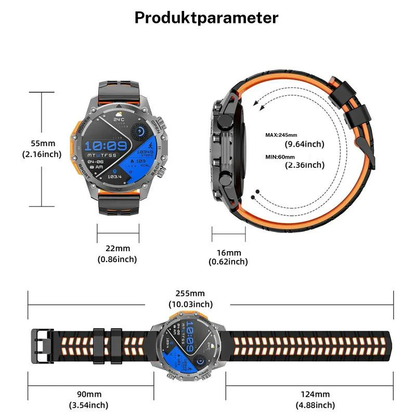 🎁New arrival 49% OFF💥⌚1.52" HD smartwatch for men – Phone calls and music control – Multiple sports modes – IP68 waterproof – Long battery life