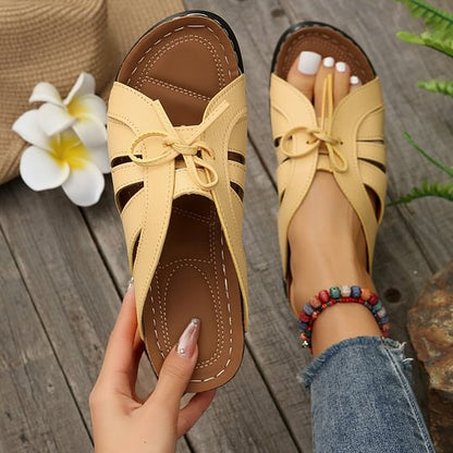 🔥Last Day 40% OFF🔥Women's Comfort Bowtie Slide Sandals