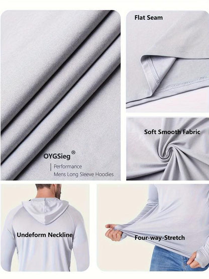 Men’s Lightweight Quick-Dry UV Protection Hoodie