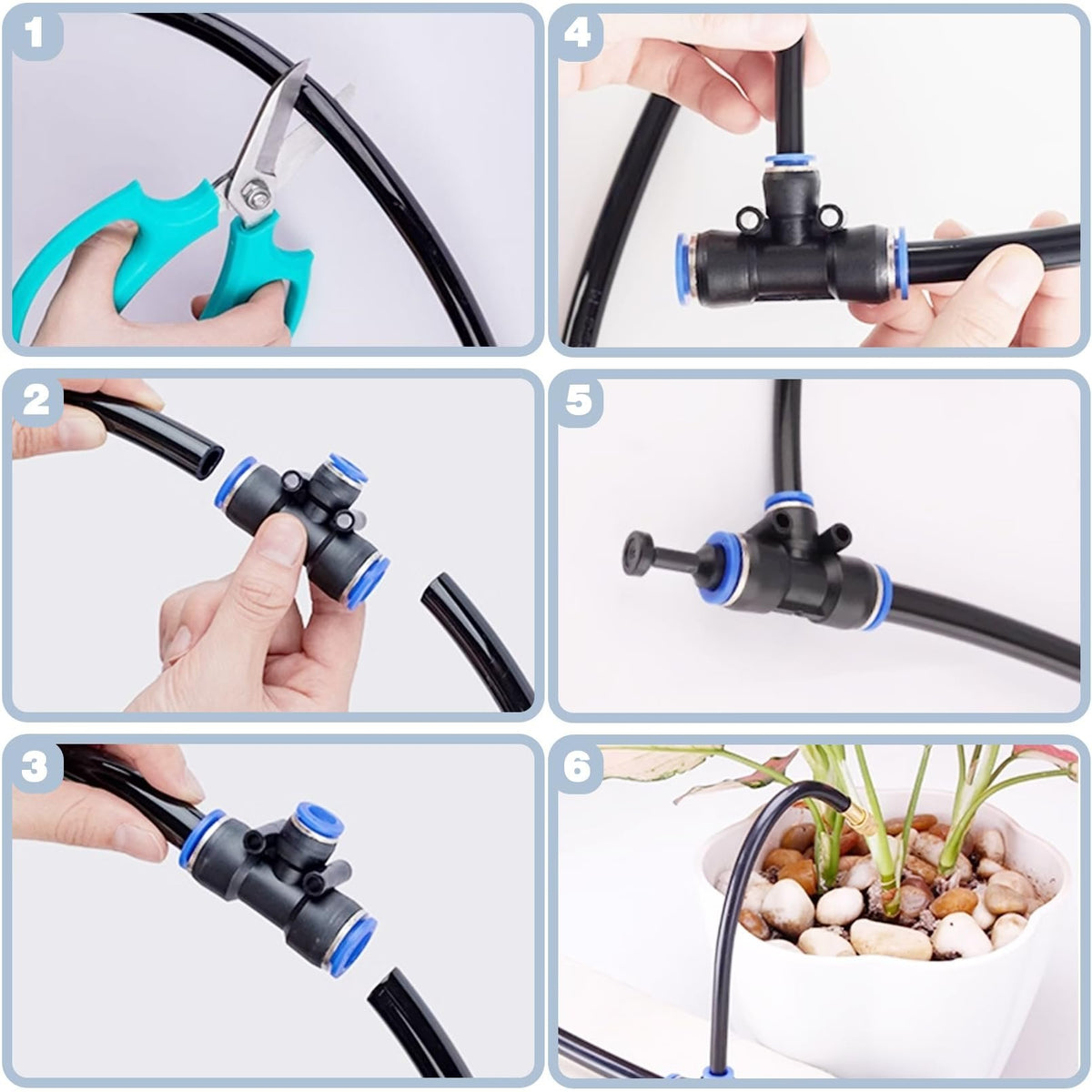 💧 Automatic Garden Irrigation System – 360° Adjustable, Misting, Water-Saving, Complete Set ✨