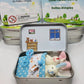 🔥 50% OFF! 🎁 Bunny Mummy & Baby Plush Pocket Tin – Handmade Easter Collectible with Cozy Blanket (Pink/Blue Ears) 🐇🎁