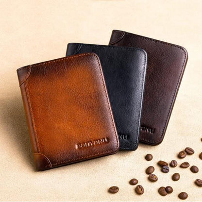 💼 LIMITED TIME 50% OFF! 🛡️ Genuine Leather RFID Blocking Wallet – Waterproof, Slim, Large Capacity 🔐