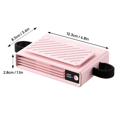 2026 Car Seat Fan Sunvisor Clip Fan, USB Rechargeable Fan with LED Display, 360° Rotation, 100 Speeds Adjustment, Detachable Clip, Magic Tape, 20Hr 3000mAh Battery Summer Fan for Car Baby Stroller Backseat
