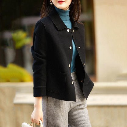🍂 Autumn Essential | Women’s Warm & Cozy Lapel Short Coat with Pockets