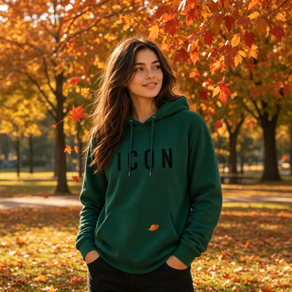 Unisex Minimalist Graphic Hooded Sweatshirt