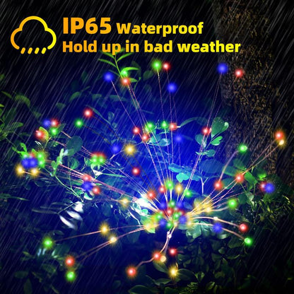 📢📢50% OFF !! ⏰🔥Waterproof Solar Garden Fireworks Lamp