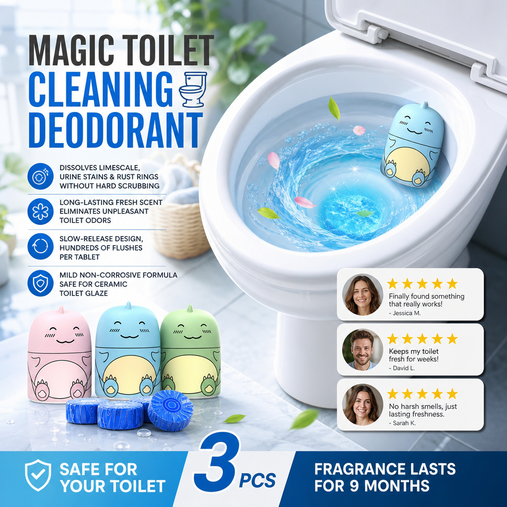 🔥HOT SALE🔥Magic Toilet Cleaning Deodorant – Remove Stains, Beat Bad Odors!