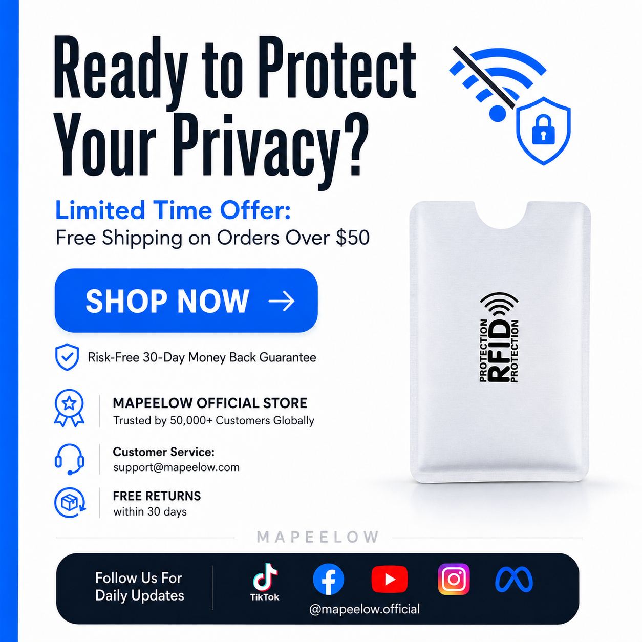 💳RFID Blocking Credit Card Cases– Slim Anti-Theft Wallet Protection 🔒