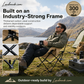 🥳2026 HOT SALE🥳💞50K+ SOLD!🪑🛡️ 50% OFF! Portable Folding Outdoor Chair – 300lb capacity, carbon steel frame, 3‑4 reclining positions. Anti‑sink feet, stable on any terrain! 🏕️✨