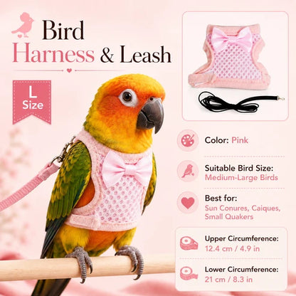 Parrot Flight Harness with Leash