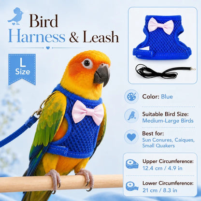 Parrot Flight Harness with Leash