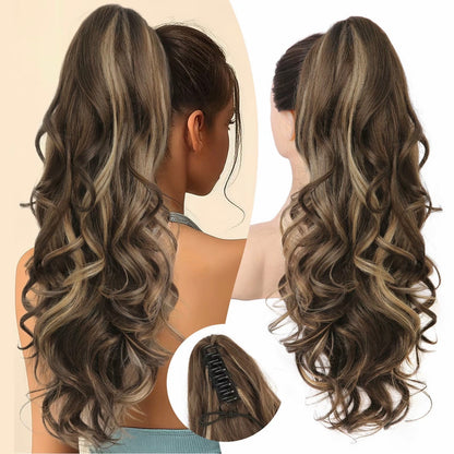 💜Temporary promotion 50% OFF💜Clip-on wavy ponytail extension