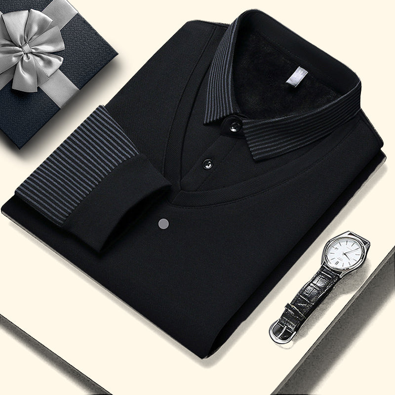 🎁 Hot Sale 50% OFF 🔥Striped Lapel Fake Two-Piece Shirt