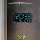 🔥⏰ 50% OFF ⚡ Multifunctional LED Digital Wall Clock – Time, Date, Temp + 6 Color Lights, Silent & Nordic Design! 🌈🛋️