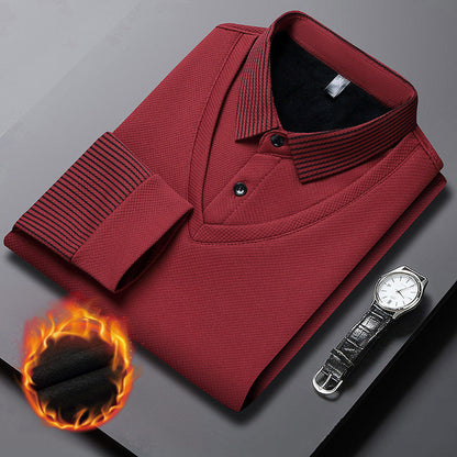 🎁 Hot Sale 50% OFF 🔥Striped Lapel Fake Two-Piece Shirt