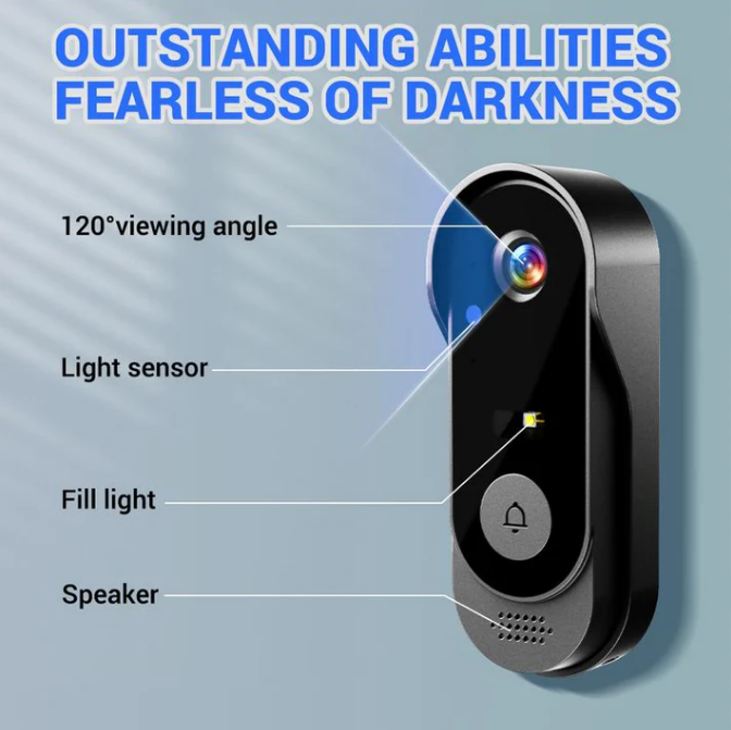 🚪 60% OFF NOW ! 📹 Wireless Doorbell Camera – 1080P, 170° Angle, 4.3-inch Screen, IPX65 Waterproof & Night Vision ✨