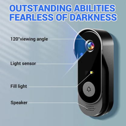 🚪 60% OFF NOW ! 📹 Wireless Doorbell Camera – 1080P, 170° Angle, 4.3-inch Screen, IPX65 Waterproof & Night Vision ✨