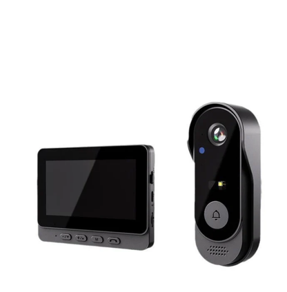 🚪 60% OFF NOW ! 📹 Wireless Doorbell Camera – 1080P, 170° Angle, 4.3-inch Screen, IPX65 Waterproof & Night Vision ✨