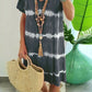 👗Tie-Dye Striped Short Sleeve T-Shirt Dress – Soft & flowy – Perfect for summer, beach or casual days – comfortable and stylish 🌊✨