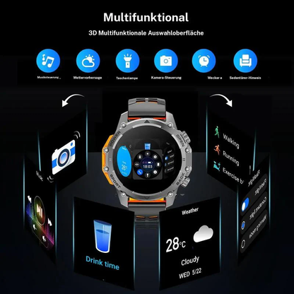 🎁New arrival 49% OFF💥⌚1.52" HD smartwatch for men – Phone calls and music control – Multiple sports modes – IP68 waterproof – Long battery life