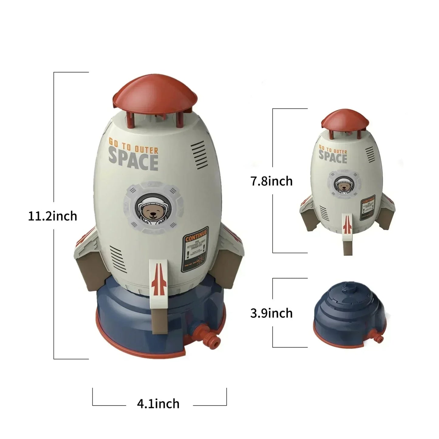 🎁2026 Hottest Rocket Sprinkler – Ultimate Summer Water Toy for Kids!