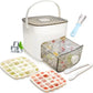 🥳2026 HOT SALE🥳💞50K+ SOLD!💥🥤🧊 50% OFF! Ice Cube Maker with Storage – 48 cubes at once, leak‑proof lid. Stackable, saves space. Includes ice scoop & tong. A summer essential. 🏖️✅