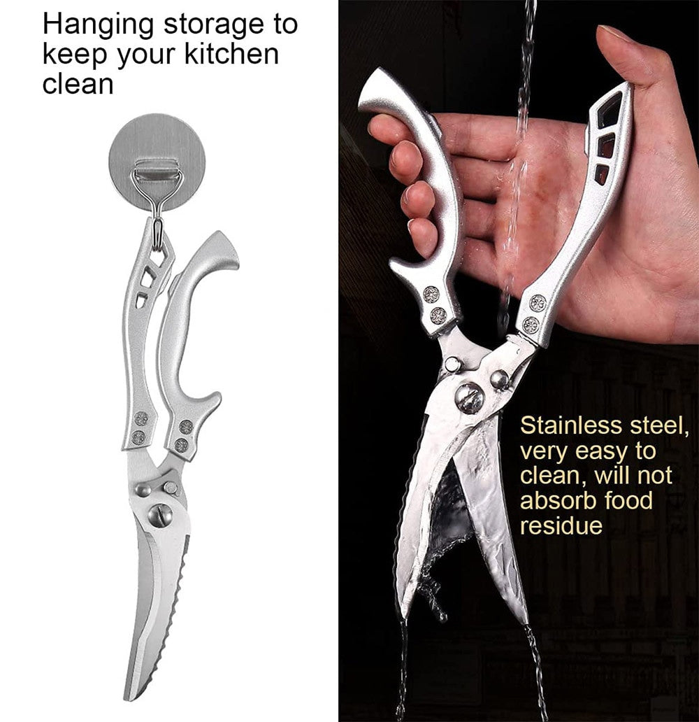 ✂🥩 HOT SALE NOW-50% OFF) -Heavy Duty Stainless Steel Bone-Cut Scissors