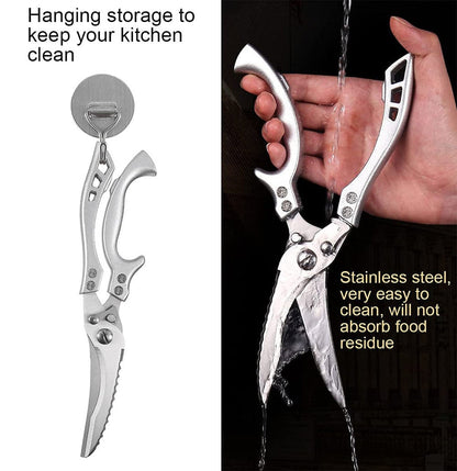 ✂🥩 HOT SALE NOW-50% OFF) -Heavy Duty Stainless Steel Bone-Cut Scissors