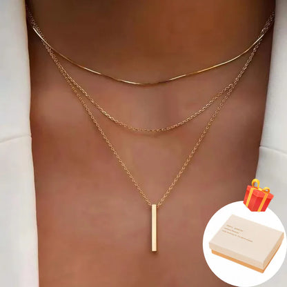 Elegant Multi Layered Necklace with Delicate Pendant🎁