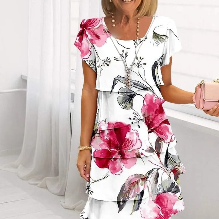 Floral Cascade Maxi Dress – Breezy & Figure-Flattering Fit