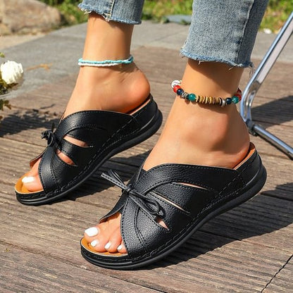 🔥Last Day 40% OFF🔥Women's Comfort Bowtie Slide Sandals