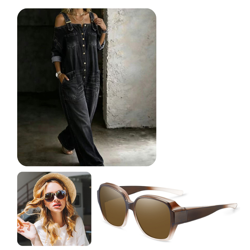 🔥Limited-time offer-Loose Fit Wide-Leg Overall Jumpsuit with Pockets