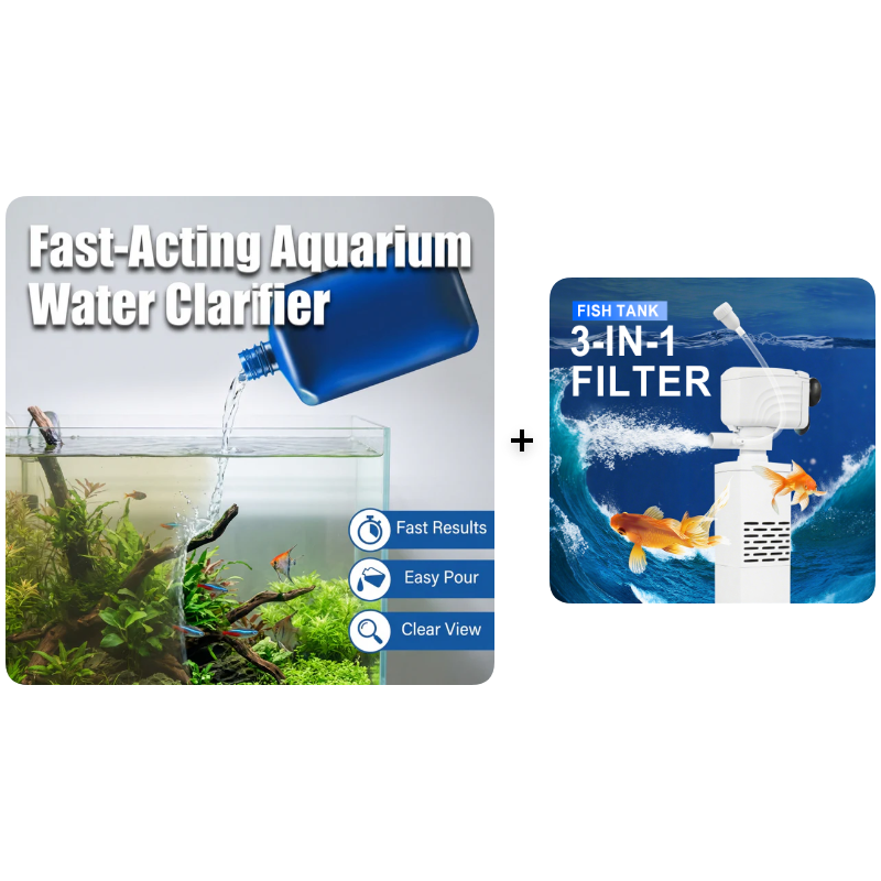 💥Fast-Acting Aquarium Water Clarifier