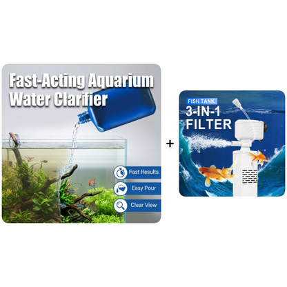 💥Fast-Acting Aquarium Water Clarifier