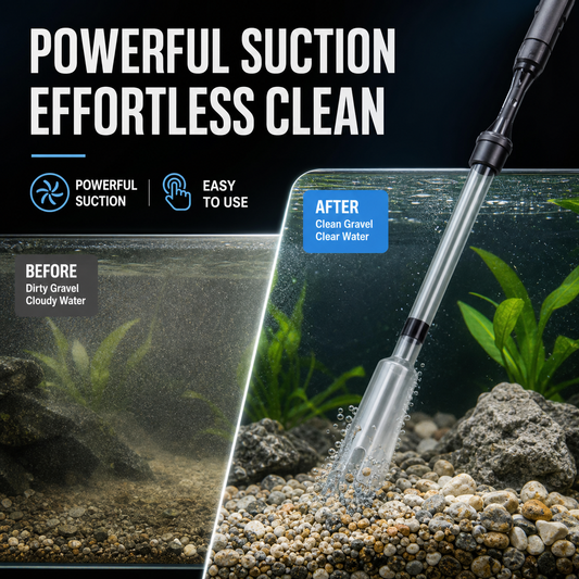⏳ LAST DAY 50% OFF! 🔥 Electric Aquarium Gravel Cleaner – Powerful Siphon, Hands-Free Operation & Crystal-Clear Tank Water ✨