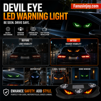 🚗👀Catch all eyes & boost driving safety-Solar Powered LED Car Warning Light