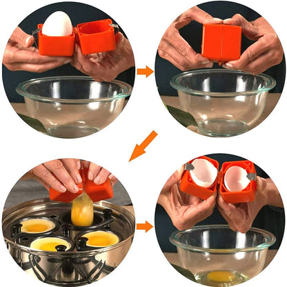 🍳Buy 1 Get 1 Free！🔥 50% OFF NOW ! ✨Quick Egg Cracker Tool – Fast Clean Egg Opener for Kitchen Baking