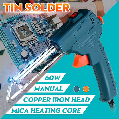 🔥Soldering Iron Kit Corded Solder Iron Internal Heat Electric Welding Tool with Welding Wire for Circuit Board Computer Electronic Repair