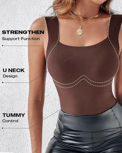 ⏳Time-Limited Special⏰Women’s U-Neck Thermal Tank with Built-In Bra – Warm, Supportive & Braless Comfort ❄️❤️
