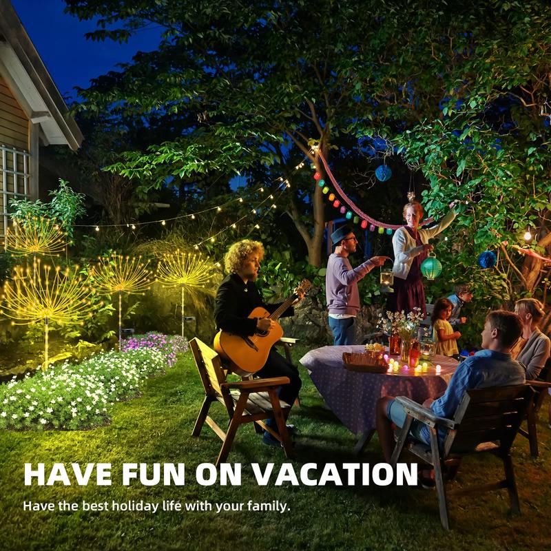 📢📢50% OFF !! ⏰🔥Waterproof Solar Garden Fireworks Lamp