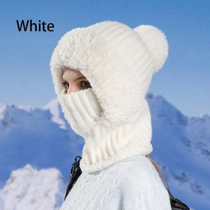 ⏰Black Friday Mega Deal – 50% OFF💖Women's Winter One-Piece Knitted Beanie Scarf Mask