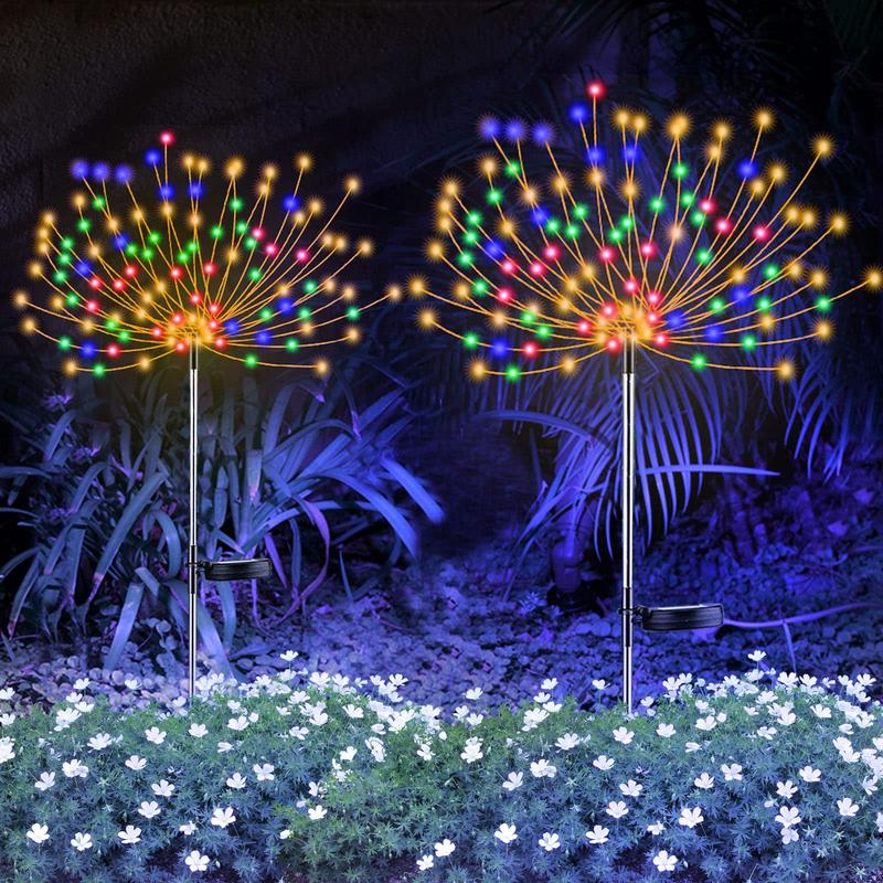 📢📢50% OFF !! ⏰🔥Waterproof Solar Garden Fireworks Lamp