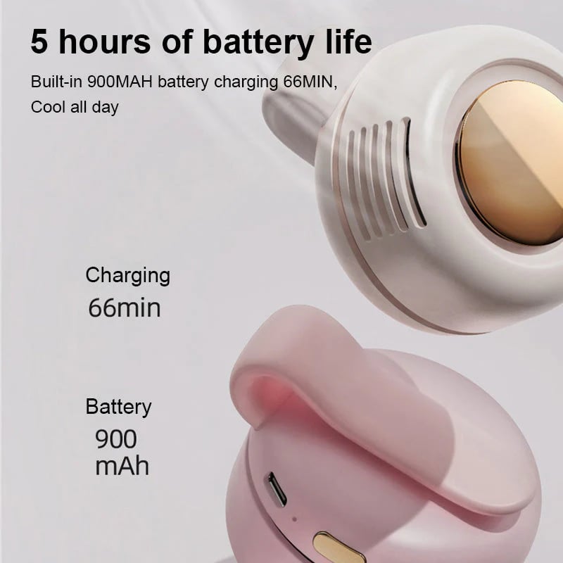 🥳2026 HOT SALE🥳💞50K+ SOLD!💨 50% OFF! Whirlwind Clip Waist Neck Fan – 2-in-1: clip on waist or wear as necklace. Long 23hr runtime, quiet & powerful (5100rpm). Stay cool hands-free! 🌀🌿