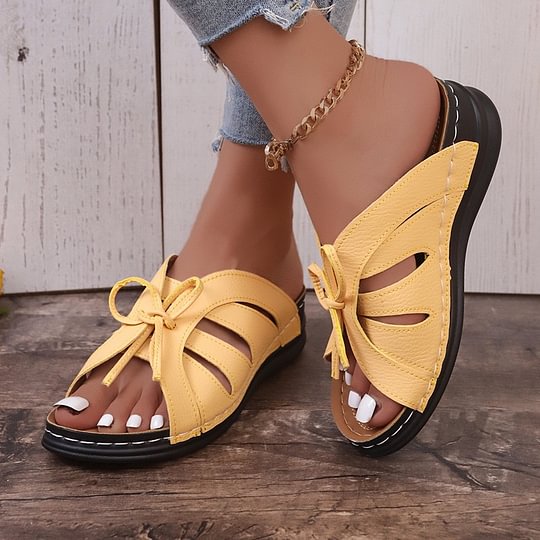 🔥Last Day 40% OFF🔥Women's Comfort Bowtie Slide Sandals