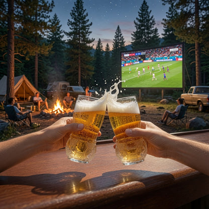 Soccer Shaped Craft Beer Glass