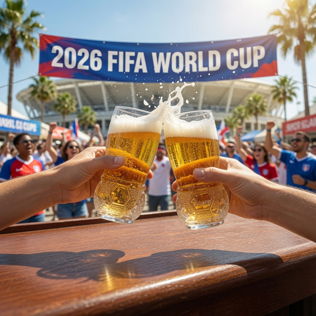 Soccer Shaped Craft Beer Glass