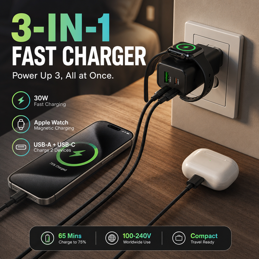 3-in-1 Wireless Wall Charger for Watch